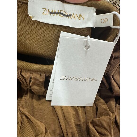 ZIMMERMANN Illuminate Bodysuit in Khaki Zimmerman 0 (XS) $595 - Picture 9 of 9